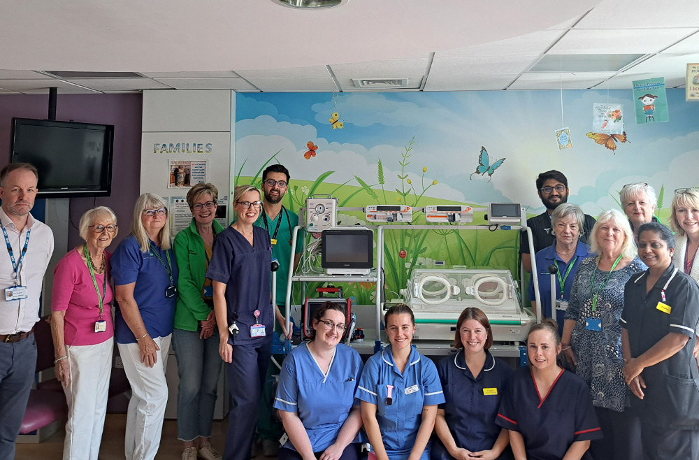 Friends at Broomfield support vital new equipment for Broomfield’s Neonatal Unit